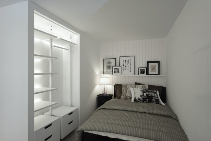 dormitorio en un estudio de 33 m².