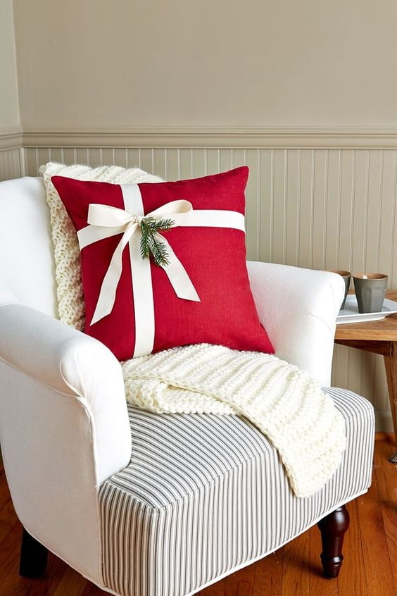 Cojin festivo para un sillón