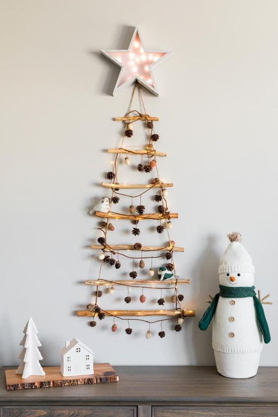 Árbol de Navidad en la pared