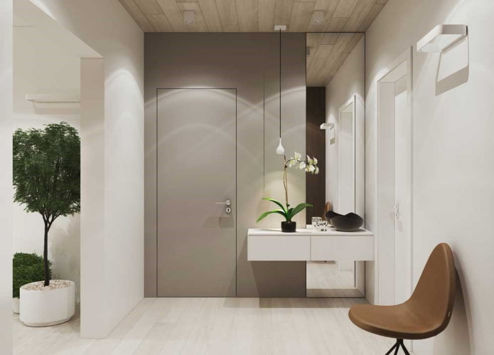 Diseño de pasillo en el interior de un apartamento de 70 metros cuadrados