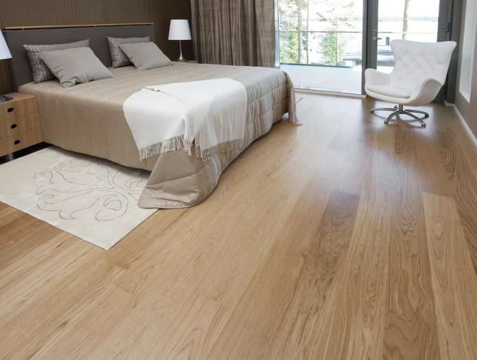 laminado claro para el dormitorio