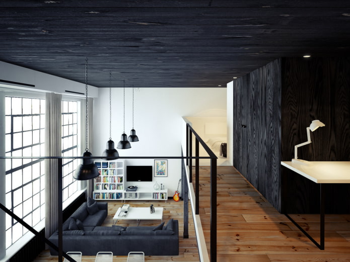 techo negro de material laminado