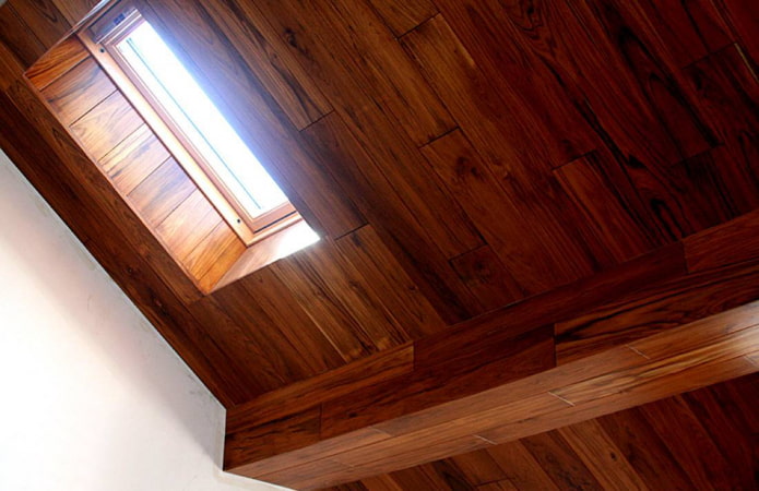 viga cubierta con laminado