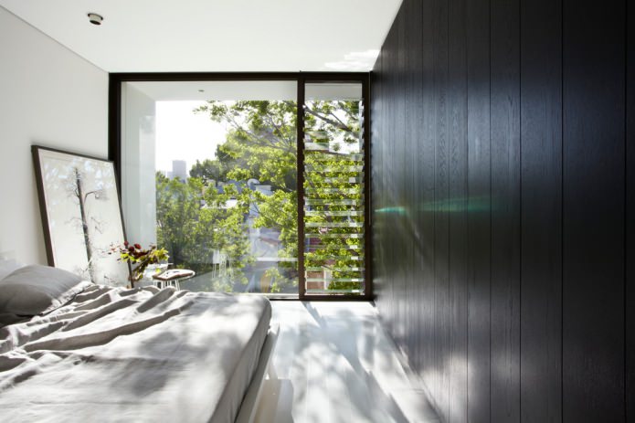 laminado negro en el dormitorio