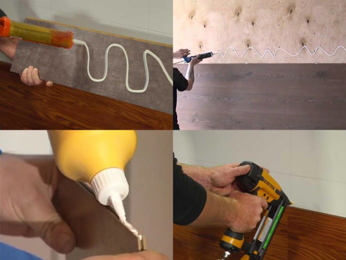 Método adhesivo para colocar laminado en la pared
