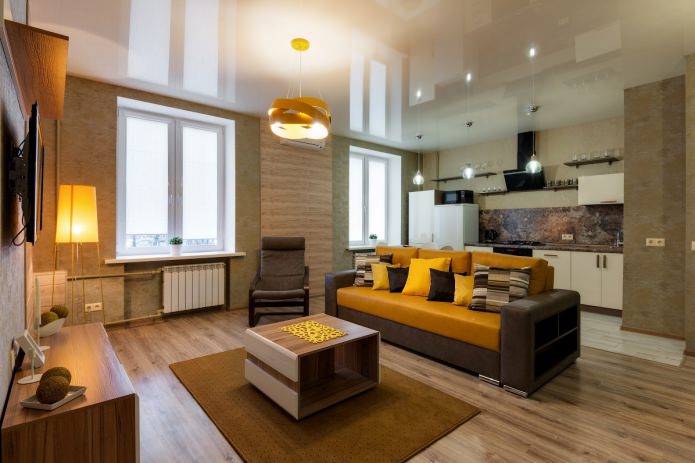 Laminado con aspecto de roble en el interior