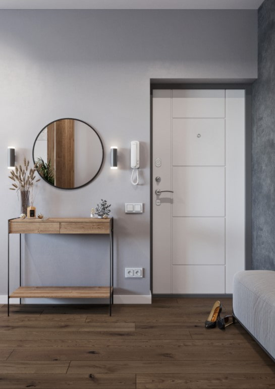 laminate across the passage