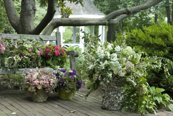 flores de jardín al estilo provenzal