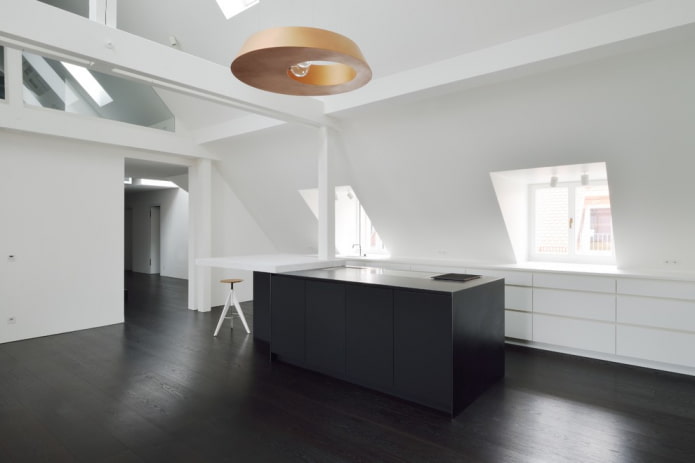 linóleo color wengue con imitación de laminado en el interior