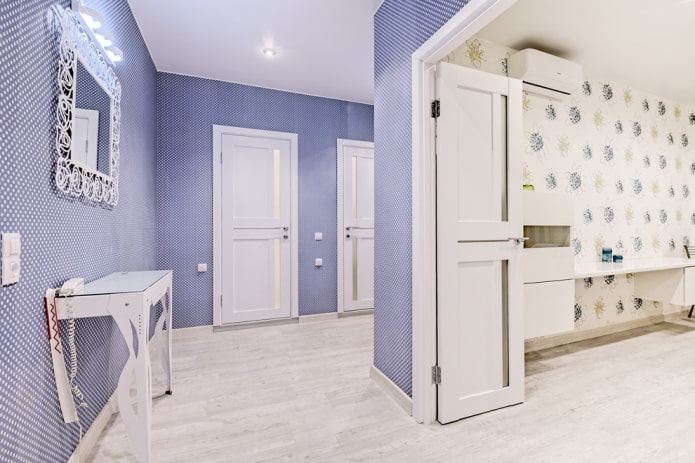 linóleo blanco con imitación laminado en el interior