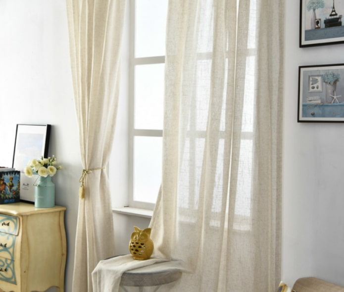 cortinas de lino con clip