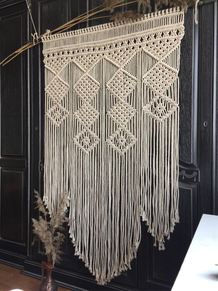 macramé de hilos finos
