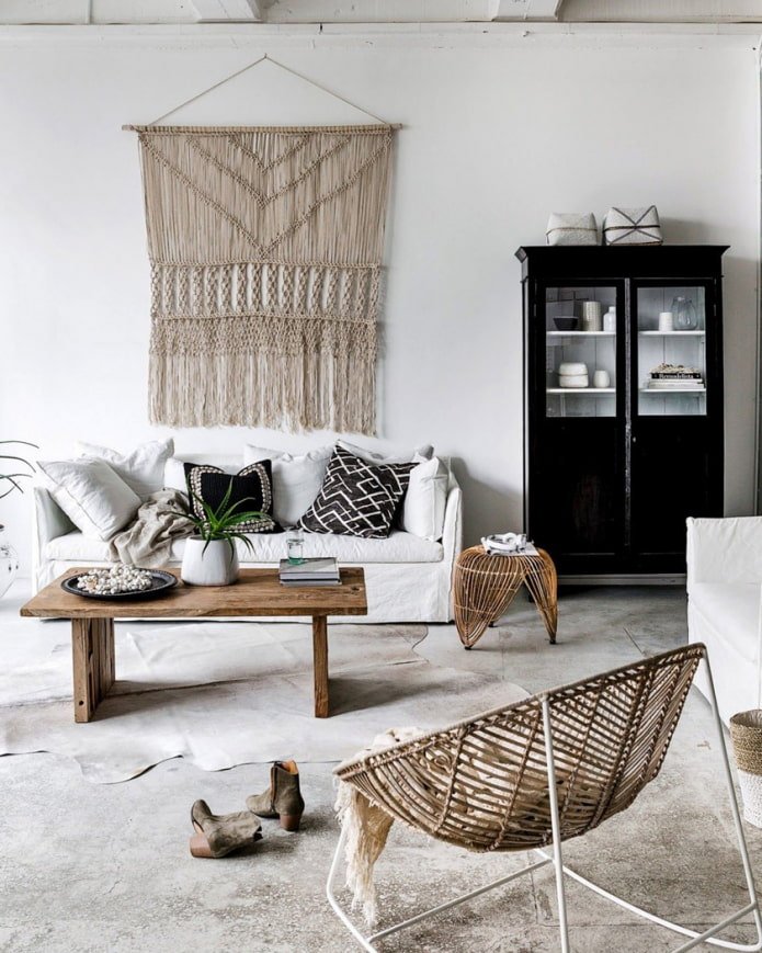 macramé en estilo escandinavo