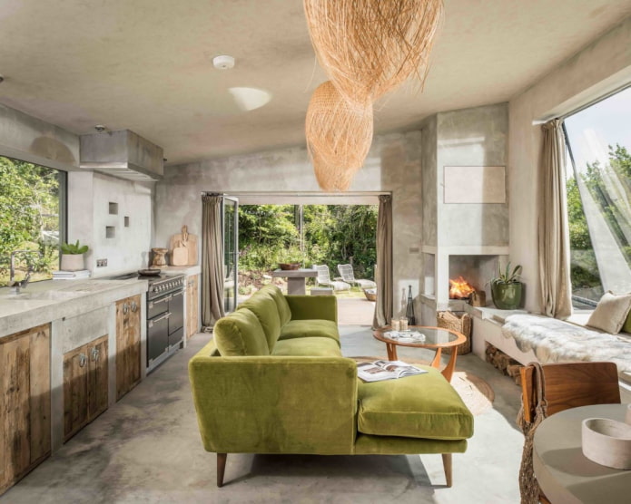 Salón-cocina interior