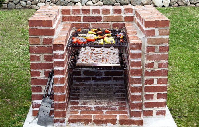 Barbacoa de ladrillo