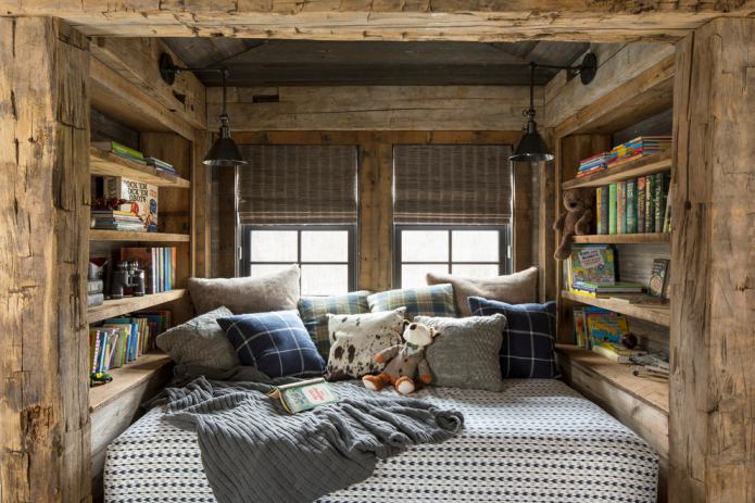 acogedora habitación abuhardillada de estilo chalet
