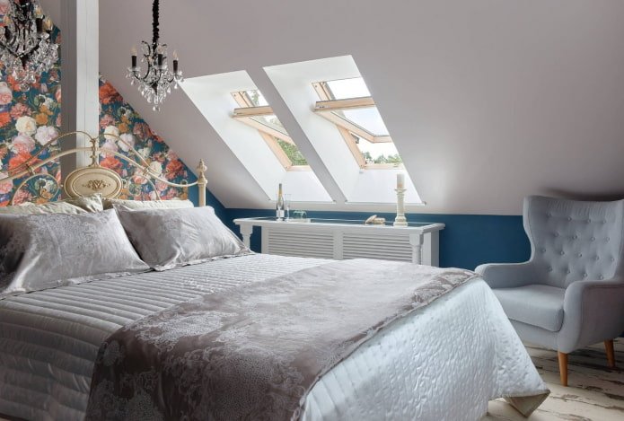 Dormitorio en el ático