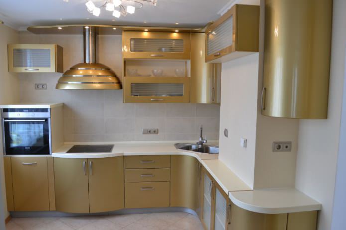 Fachadas de cocina de MDF con revestimiento de esmalte