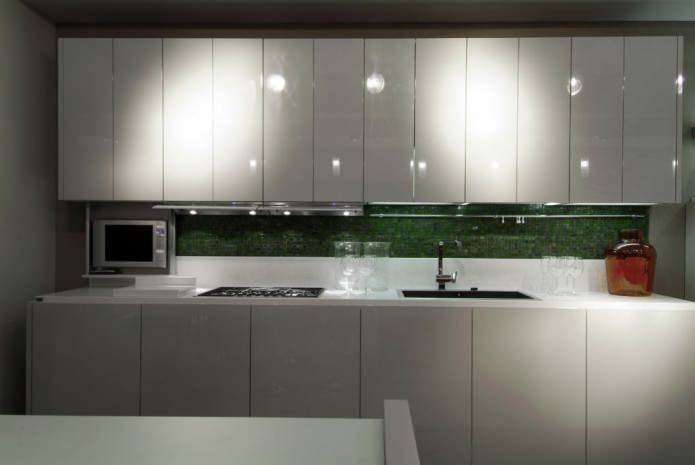 Fachadas de cocina de MDF con revestimiento de esmalte