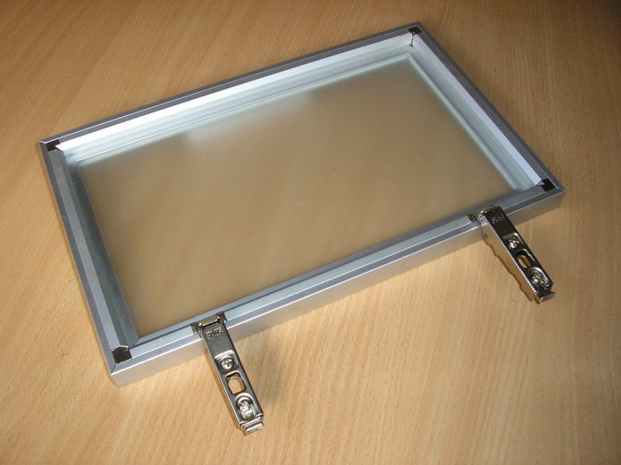 Fachadas de cocina con marcos de aluminio