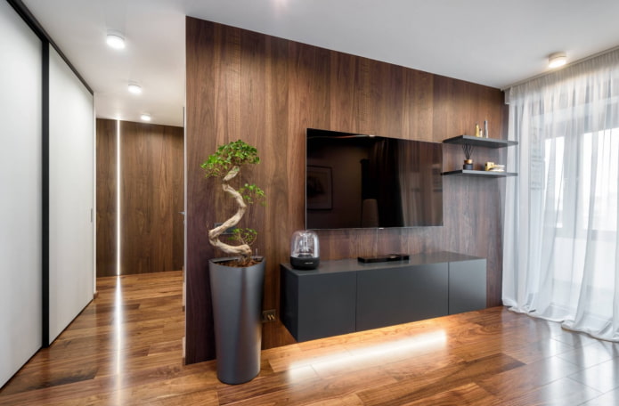 Decoración de pared de madera