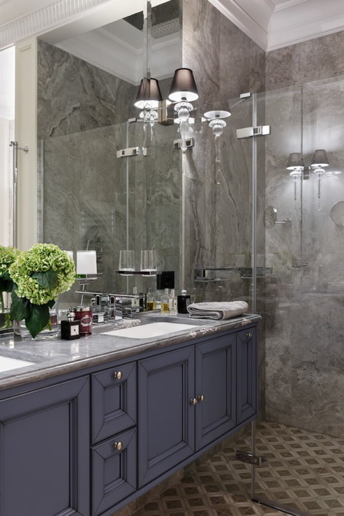 baño de estilo clásico