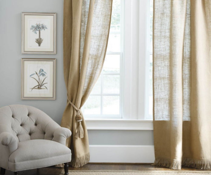 cortinas sencillas para la sala