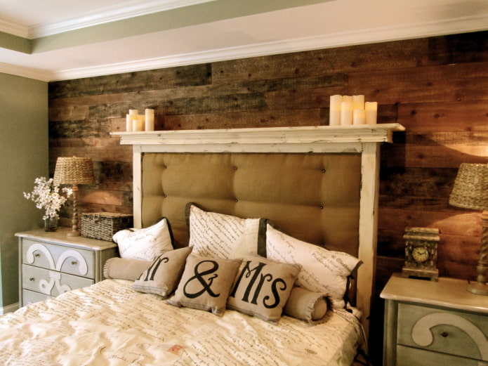 dormitorio de estilo rural