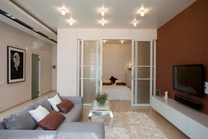 puerta con acristalamiento de estilo moderno