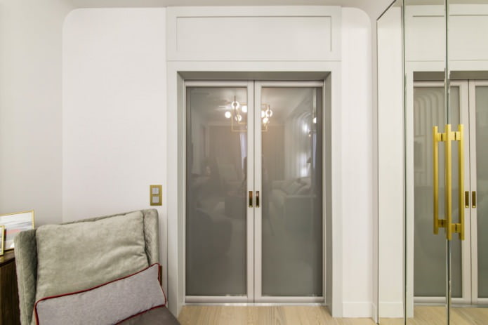 Puerta interior de vidrio