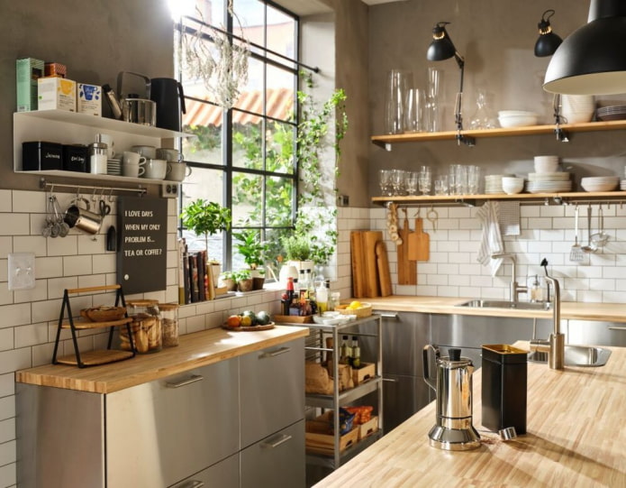 Conjunto de cocina modular en forma de U