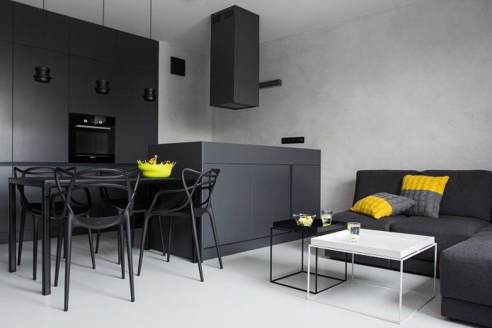 Diseño de sillas en un interior moderno