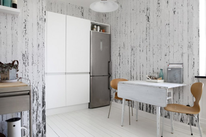 papel pintado imitación madera