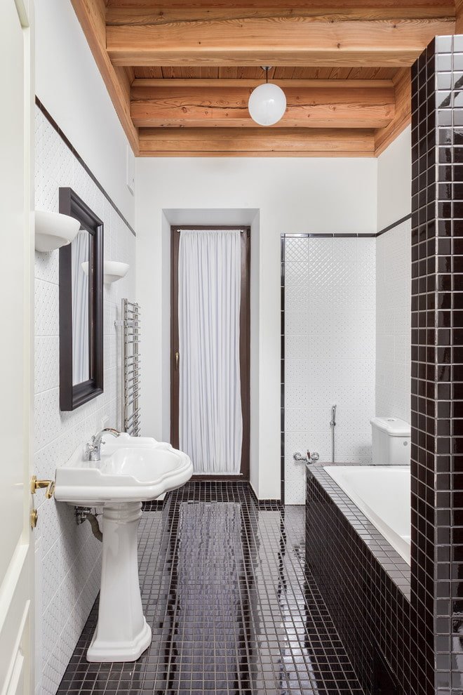 Suelo de mosaico para el baño