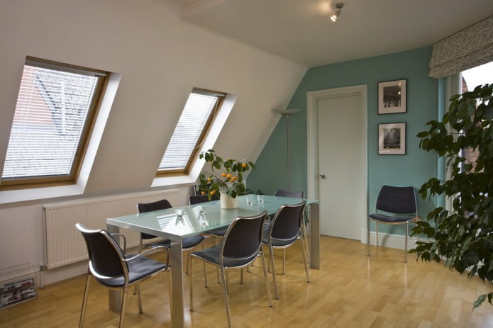 Interior blanco menta