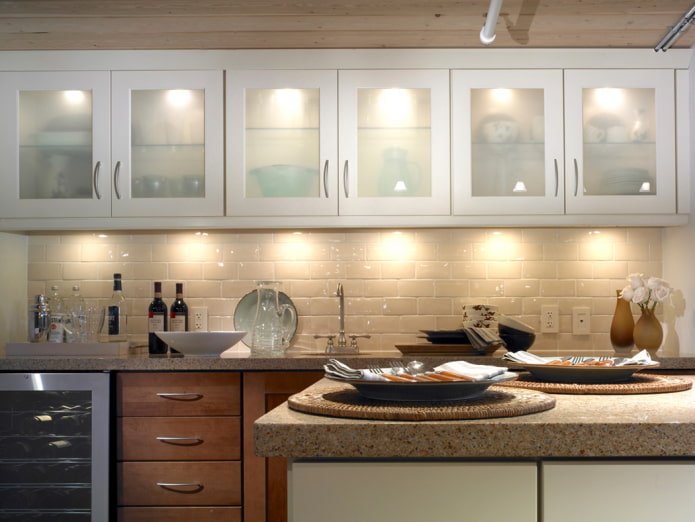 Iluminación de muebles de cocina