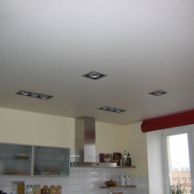 Variantes de diseño de techos tensados en la cocina-2