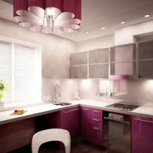 Variantes de diseño de techos tensados en la cocina-8
