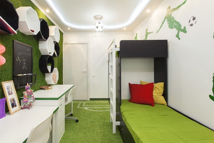 techo tensado en la habitación infantil (iluminación)