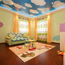 Techo tensado para habitación infantil: 60 mejores fotos e ideas-3