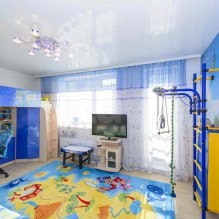 Techo tensado para habitación infantil: 60 mejores fotos e ideas-4