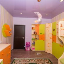 Techo tensado en la habitación infantil: 60 mejores fotos e ideas - 7