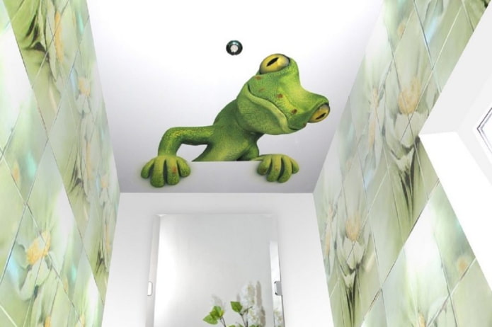 techo con un lagarto