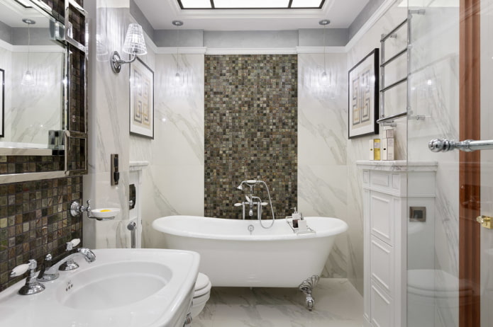 interior de baño de estilo neoclásico