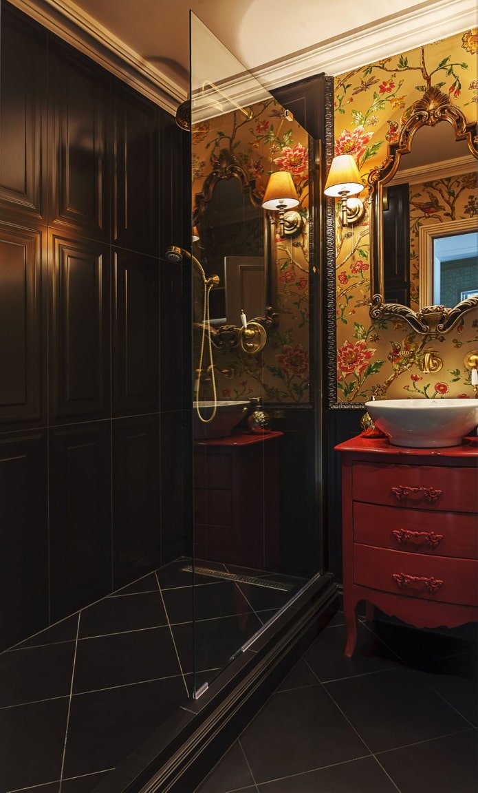Baño de estilo neoclásico