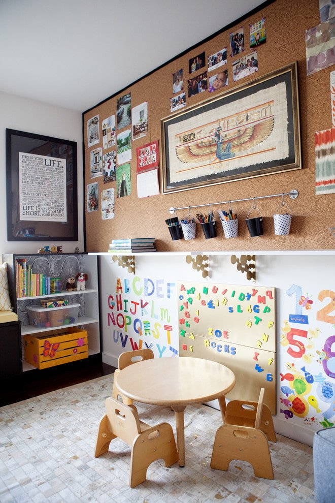 Decoración infantil de corcho