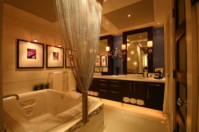 Cortinas de hilo para el baño