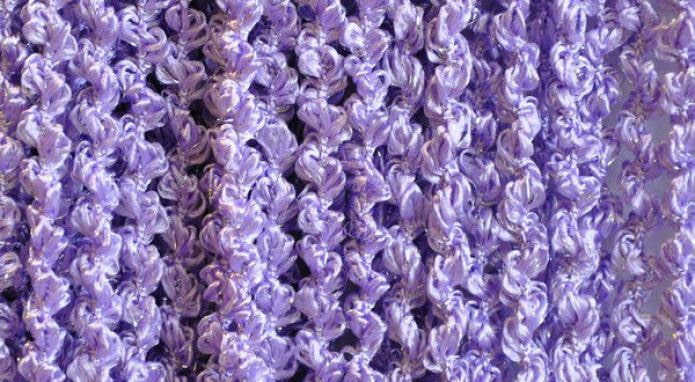 Cortinas con espirales de hilo