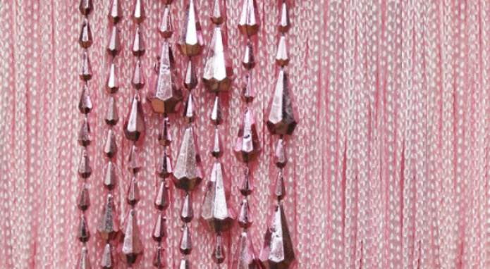 cortinas de hilo con cuentas