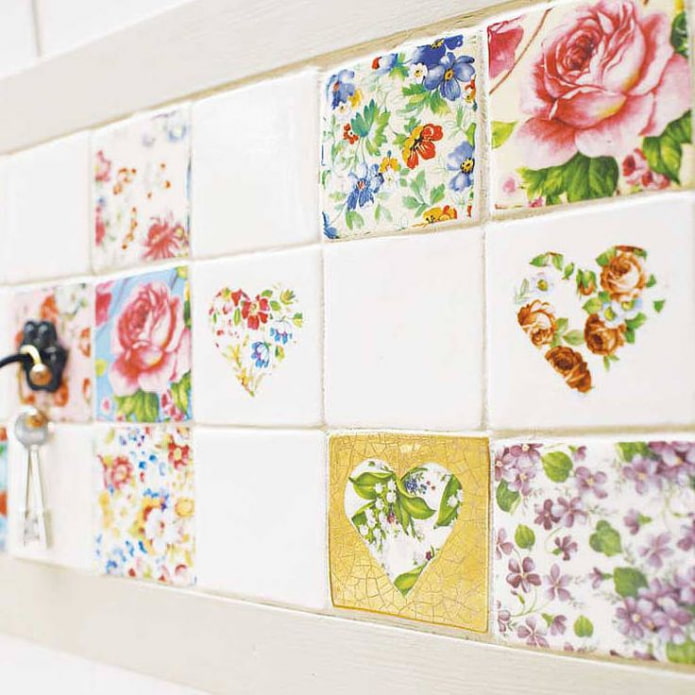 Decoupage de azulejos